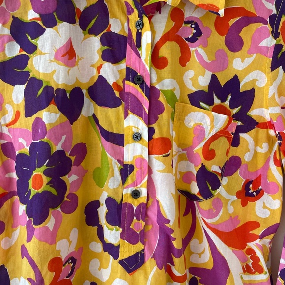 J.Crew Popover blouse - size 14 - Picture 2 of 4